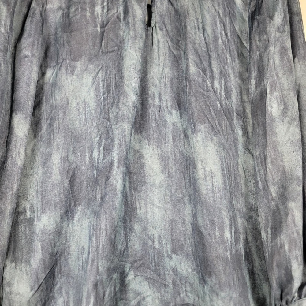 White House Black Market long sleeve Mock neck Keyhole blouse size 0 / XS - Picture 9 of 11